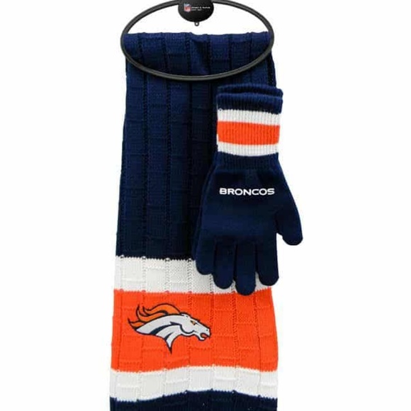 Little Earth Accessories - NFL Denver Broncos Scarf & Glove Set